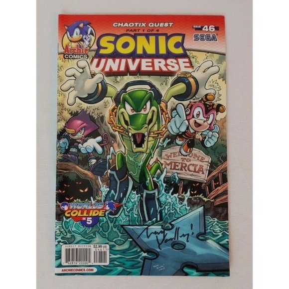 Sonic Universe Comic Book Issue #46, Chaotix Quest Part 1 of 4 Signed Issue - Picture 1 of 11